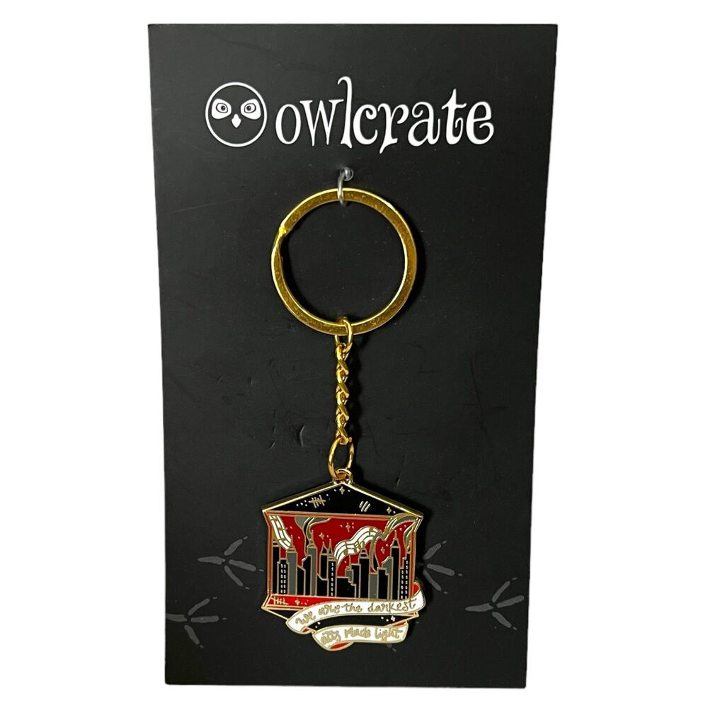 OwlCrate This Savage Song Keychain - February 2022 "Among the Monsters"